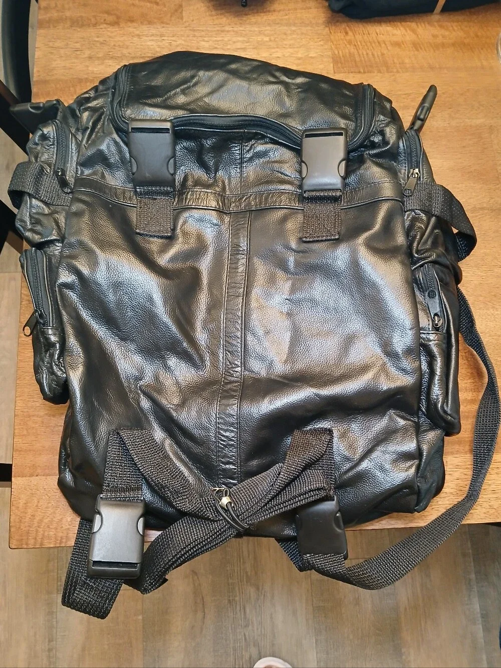 Carroll Companies Leather Two Piece Sissy Bar Motorcycle Road Pack